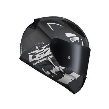 Capacete LS2 FF353 Tagline - Preto Fosco e Prata