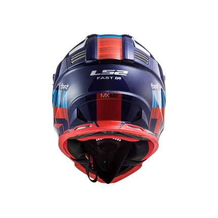 Capacete LS2 Fast MX437 - Vermelho e Azul