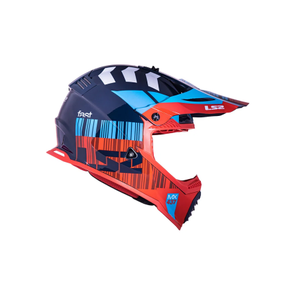Capacete LS2 Fast MX437 - Vermelho e Azul