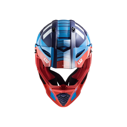 Capacete LS2 Fast MX437 - Vermelho e Azul