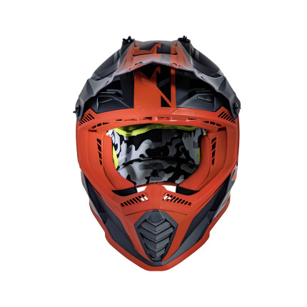 Capacete LS2 Fast MX437 - Preto Fosco e Vermelho