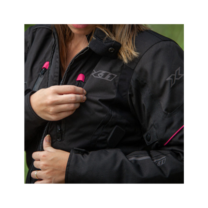 Jaqueta X11 Iron 3 Feminina - Preta e Rosa
