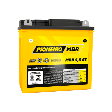 Bateria Pioneiro MBR 5,5-BS 5,5Ah 12V