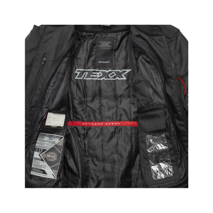 Jaqueta Texx New Strike V2 Masculina - Preta e Vermelha