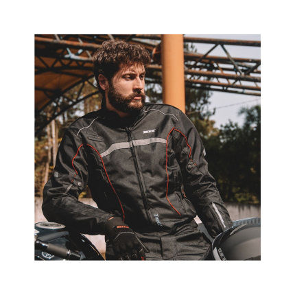 Jaqueta Texx New Strike V2 Masculina - Preta e Vermelha