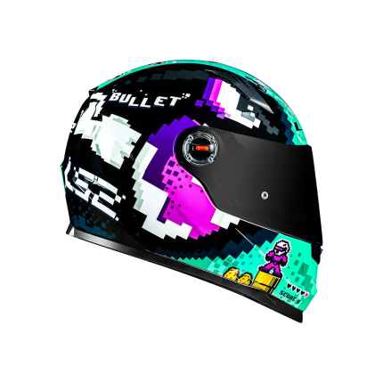 Capace LS2 Classic FF358 Bullet - Preto e Azul