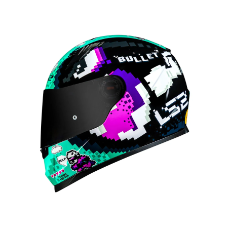 Capace LS2 Classic FF358 Bullet - Preto e Azul