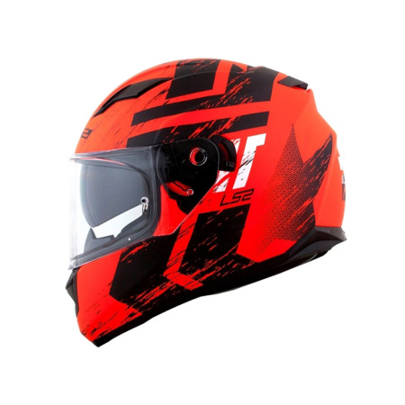 Capacete LS2 FF320 Stream Hunter - Laranja Fosco e Preto Fosco