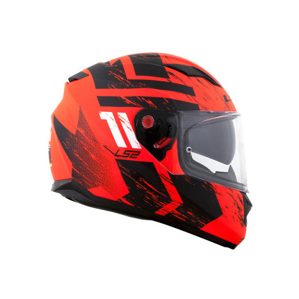 Capacete LS2 FF320 Stream Hunter - Laranja Fosco e Preto Fosco