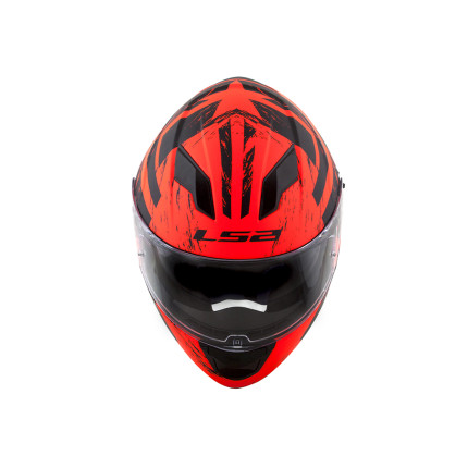 Capacete LS2 FF320 Stream Hunter - Laranja Fosco e Preto Fosco