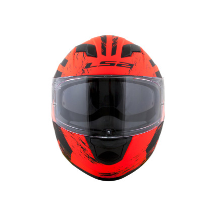 Capacete LS2 FF320 Stream Hunter - Laranja Fosco e Preto Fosco
