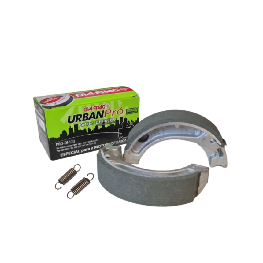 Patim de Freio Dianteiro e Traseiro Dia-frag Urban Pró 0.5 C/Molas Honda CG 150 / Biz 125 / NXR 160 Bros