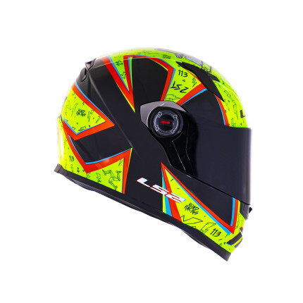 Capacete LS2 FF358 Rafael Paschoalin - Amarelo