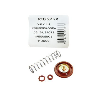 Válvula Compesadora RTO Honda CG 150 Sport / Biz 125 Viton