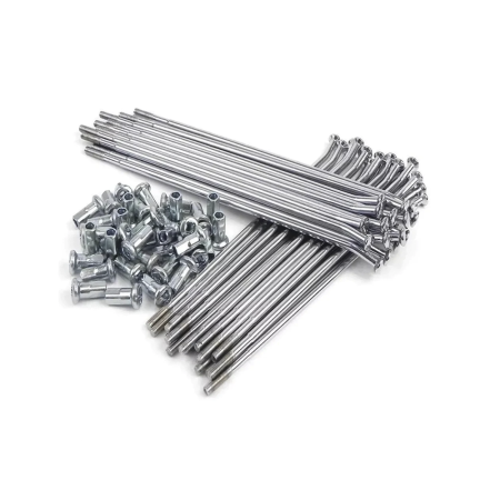 Kit Completo de Raio Traseiro Cromado Allen Honda CRF 230 - 4mm (36 Peças)