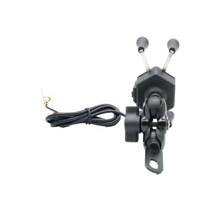 Suporte Universal para Celular e GPS Stallion C/ Carregamento por USB para Motos