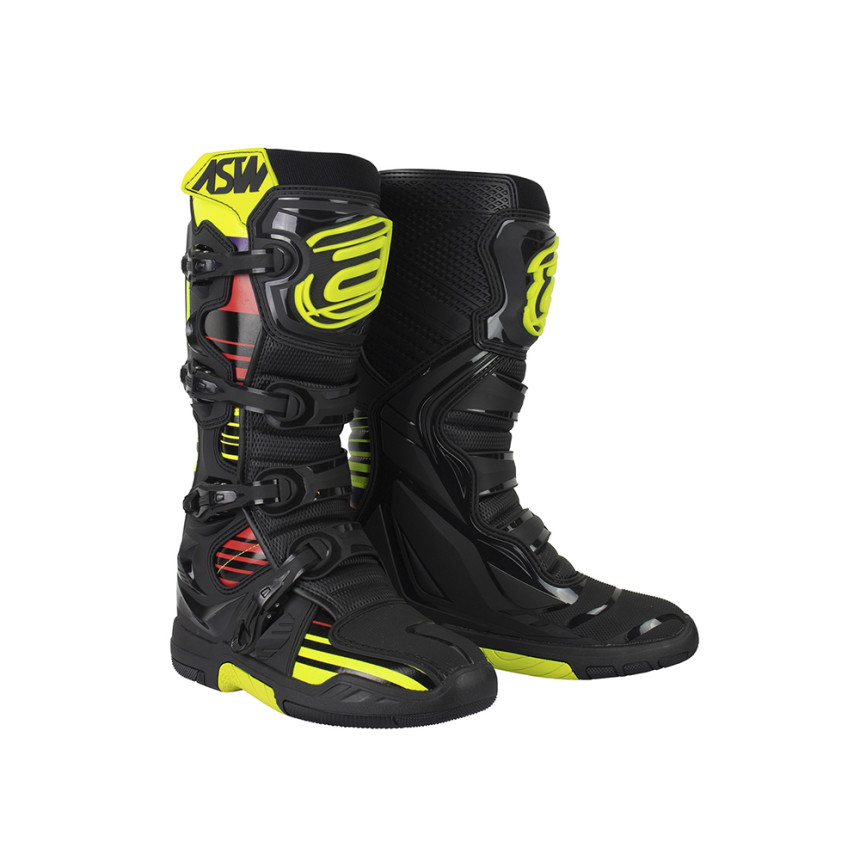 Bota ASW Elevate - Amarela Fluor e Vermelha