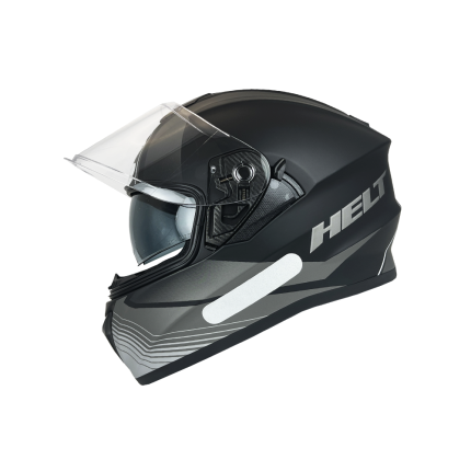 Capacete Helt Avant Glass Road - Preto Fosco e Cinza