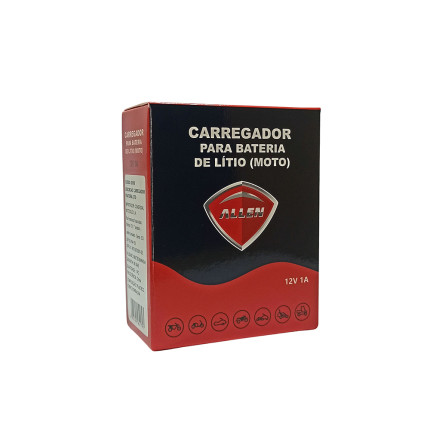 Carregador para Bateria de Litio (Moto) 12V 1A