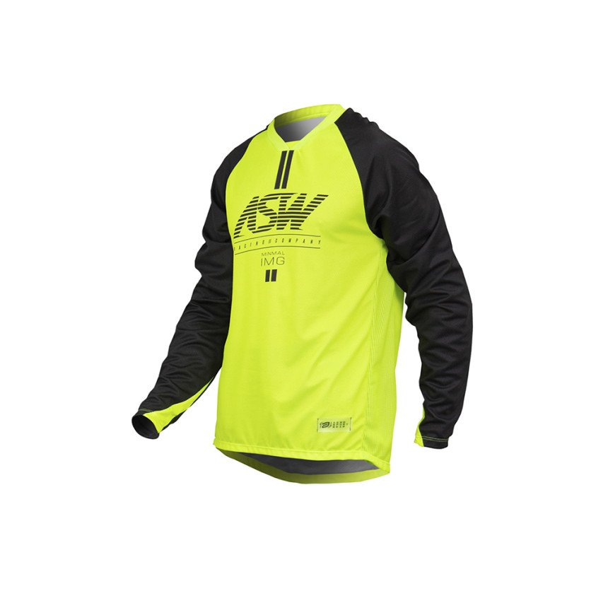 Camisa ASW Image Minimal 23 - Amarelo Fluorescente Preta