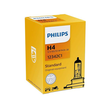 Lâmpada Farol Philips H4 12V 60 55W P43T-38