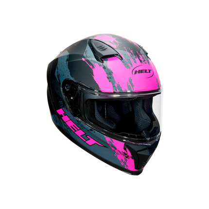 Capacete Helt Avant Night - Preto e Rosa