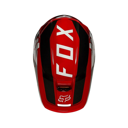 Capacete Fox V1 2022 Revn - Veremelho e Branco