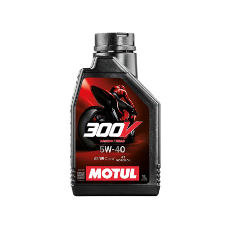 Óleo Motul 300V 5W-40 4T Factory Line Road Racing Ester Core Sintético 1L