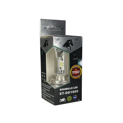 Lâmpada Farol H4 Led Bombillo ST-DD 1860 8000K Stallion
