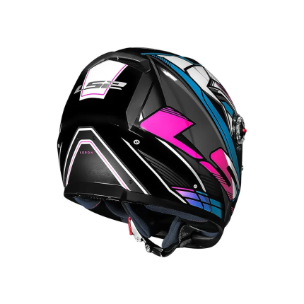Capacete LS2 Classic FF358 Xdron - Cyan Rosa