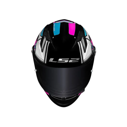 Capacete LS2 Classic FF358 Xdron - Cyan Rosa