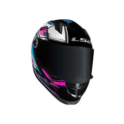 Capacete LS2 Classic FF358 Xdron - Cyan Rosa