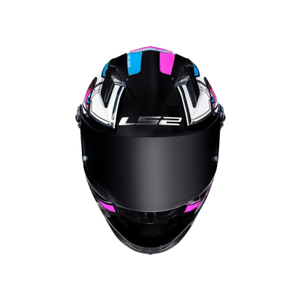 Capacete LS2 Classic FF358 Xdron - Cyan Rosa
