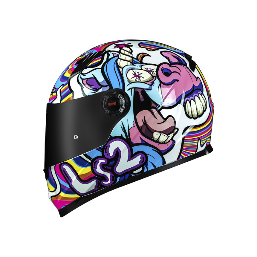 Capacete LS2 Classic FF358 Bubble - Branco