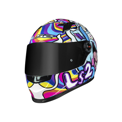 Capacete LS2 Classic FF358 Bubble - Branco