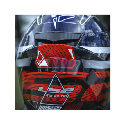 Capacete LS2 FF320 Stream Exo - Branco / Azul / Vermelho