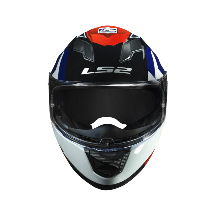 Capacete LS2 FF320 Stream Exo - Branco / Azul / Vermelho