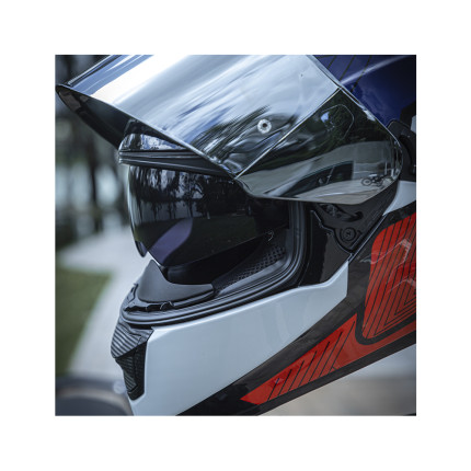 Capacete LS2 FF320 Stream Exo - Branco / Azul / Vermelho