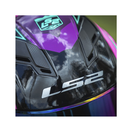 Capacete LS2 FF320 Stream Exo - Preto / Azul / Rosa