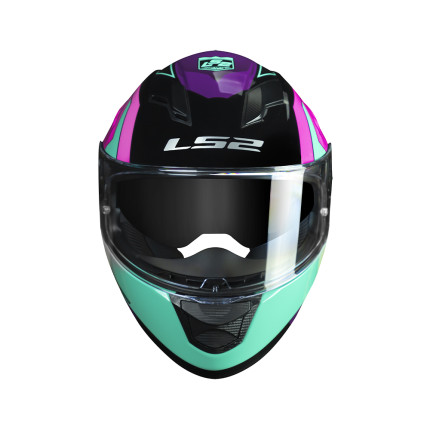 Capacete LS2 FF320 Stream Exo - Preto / Azul / Rosa
