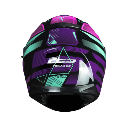 Capacete LS2 FF320 Stream Exo - Preto / Azul / Rosa