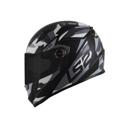 Capacete LS2 FF358 Tank - Camuflado e Preto Fosco
