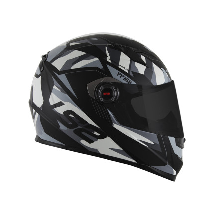 Capacete LS2 FF358 Tank - Camuflado e Preto Fosco