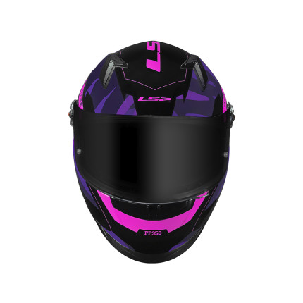 Capacete LS2 FF358 Tank - Camuflado / Preto / Roxo