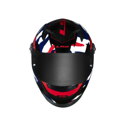 Capacete LS2 FF358 Tank - Camuflado / Azul / Vermelho
