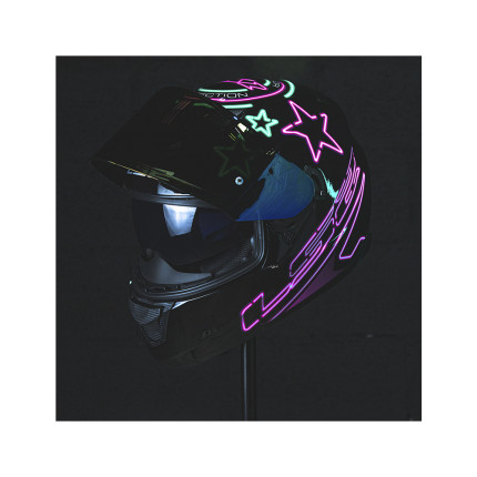 Capacete LS2 FF320 Stream Neon - Fúcsia e Turquesa