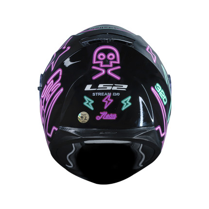 Capacete LS2 FF320 Stream Neon - Fúcsia e Turquesa