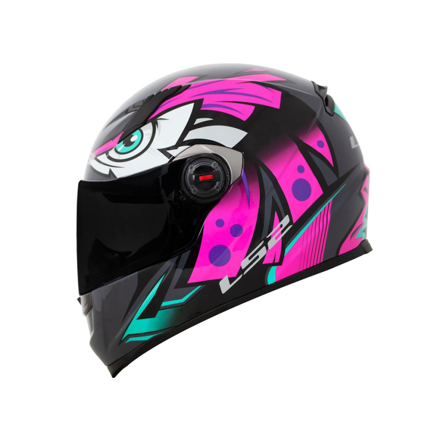 Capacete LS2 Classic FF358 Tribal - Fúcsia