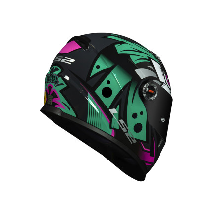 Capacete LS2 Classic FF358 Tribal - Verde