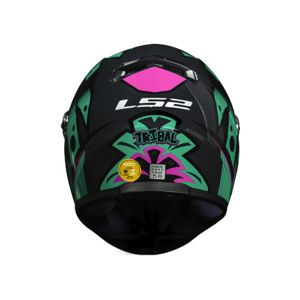 Capacete LS2 Classic FF358 Tribal - Verde
